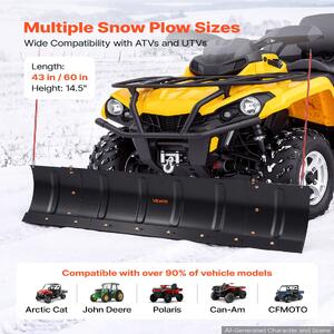 Гребло-за-сняг-за-ATV-UTV-с-регулируема-ширина-1092-1524-mm-карбонова-стомана-Q235A-3-варианта-на-монтаж