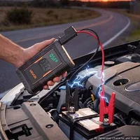 Стартерно-устройство-с-вграден-компресор-1600A-пиков-ток-8000-mAh-помпа-10-3-bar-с-автоматично-спиране-и-LED-фенер