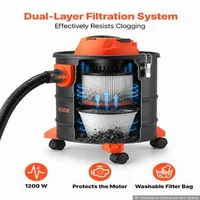 Прахосмукачка-за-пепел-20-л-1200W-двустепенна-филтрация-с-HEPA-филтър-метален-маркуч-1-2-м-функция-духалка