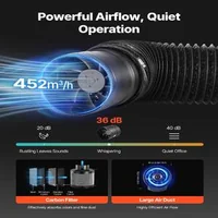 Комплект-за-отглеждане-на-растения-60x60x180-см-палатка-с-LED-лампа-100-W-пълен-спектър-и-вентилация-452-м³-ч-600D-милар