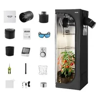 Комплект-за-отглеждане-на-растения-60x60x180-см-палатка-с-LED-лампа-100-W-пълен-спектър-и-вентилация-452-м³-ч-600D-милар