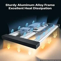 LED-лампа-за-растения-200-W-пълен-спектър-400-740-nm-димируема-за-палатка-60x60-см-алуминиев-корпус-daisy-chain