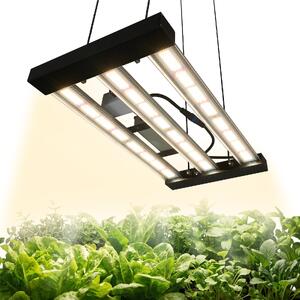 LED-лампа-за-растения-200-W-пълен-спектър-400-740-nm-димируема-за-палатка-60x60-см-алуминиев-корпус-daisy-chain