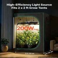 LED-лампа-за-растения-200-W-пълен-спектър-400-740-nm-димируема-за-палатка-60x60-см-алуминиев-корпус-daisy-chain