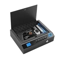 Биометричен-сейф-за-къси-оръжия-с-Bluetooth-за-2-оръжия-и-2-пълнителя-4-начина-за-достъп-стомана-Q235-осветление-черен
