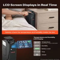 Биометричен-сейф-за-късо-оръжие-с-LCD-дисплей-за-температура-и-влажност-4-начина-за-достъп-за-1-оръжие-с-пълнител-черен