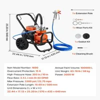 Мембранна-безвъздушна-машина-за-боядисване-2000W-3300-PSI-3-5-л-мин-с-количка-и-удължител