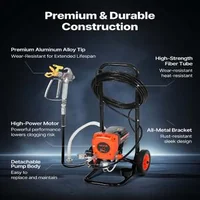 Безвъздушна-машина-за-боядисване-900W-3300-PSI-с-количка-маркуч-15-м-и-5-дюзи
