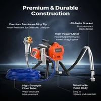 Безвъздушна-машина-за-боядисване-1500W-3300-PSI-маркуч-20-м-и-5-дюзи